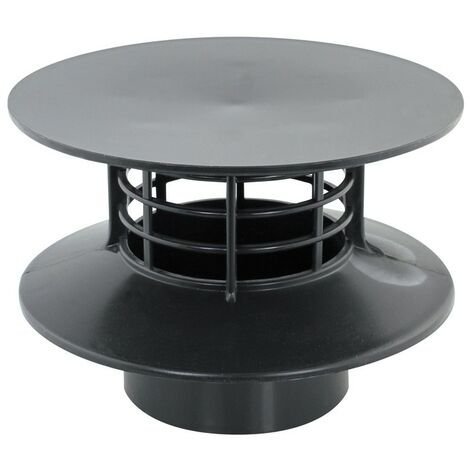 Fitt – Extracteur d'air statique Ø100 mm en PVC – Finition ardoise – Évacuation humidité et odeurs – Compatible cartouches 100 mm