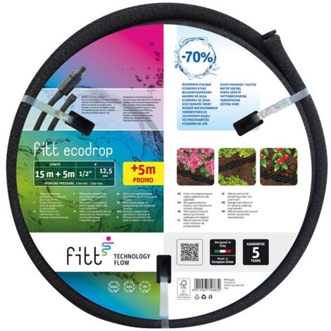 FITT - Kit tuyau poreux 13-16 mm 1/10 L/heure 15 m + 5 m gratuits