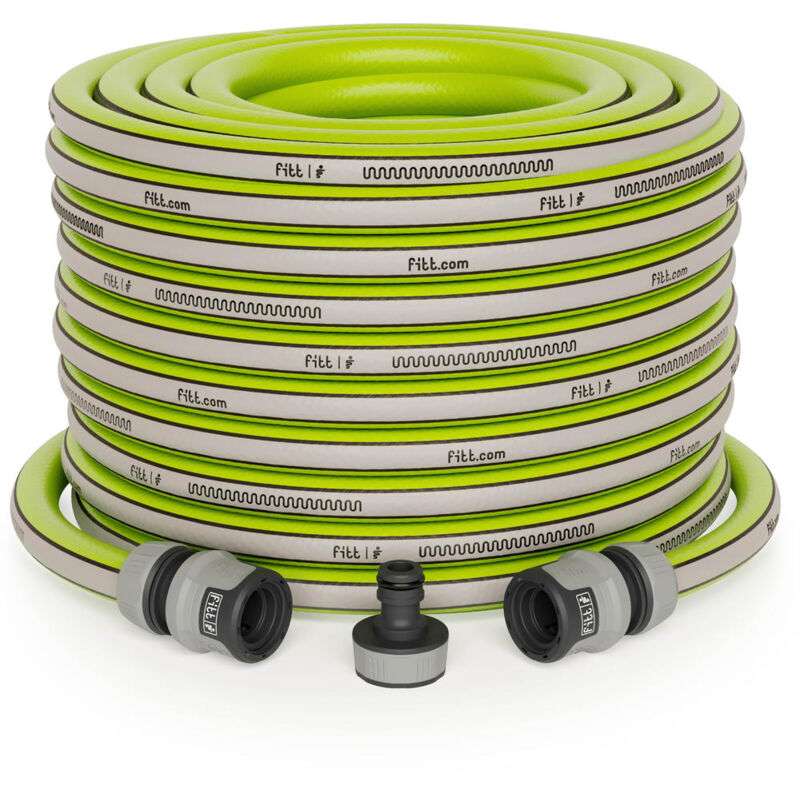 Kiuma 20m, Tuyaux de jardin léger, flexible et résistant pour une utilisation quotidienne et intensive - Fitt
