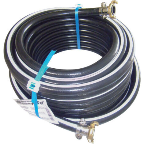 Fitt – Rallonge tuyau air comprimé 25m – Diamètre intérieur 19mm – Pression 20 bar – PVC renforcé pour fluides et produits chimiques