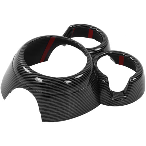 Fitume Pannello portabicchieri con finitura in fibra di carbonio per leva del cambio per Hatchback F55 F56 F57 2014-2021, accessorio