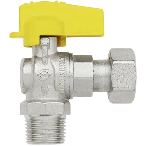 Fiv - Valvola Gas Squadra Maschio 1/2" Con Girello 1/2"