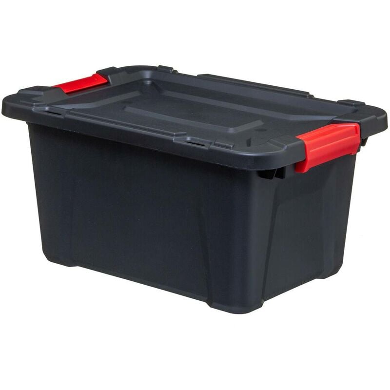 5five Simply Smart - Boîte en plastique 30l store n box noir - 5five