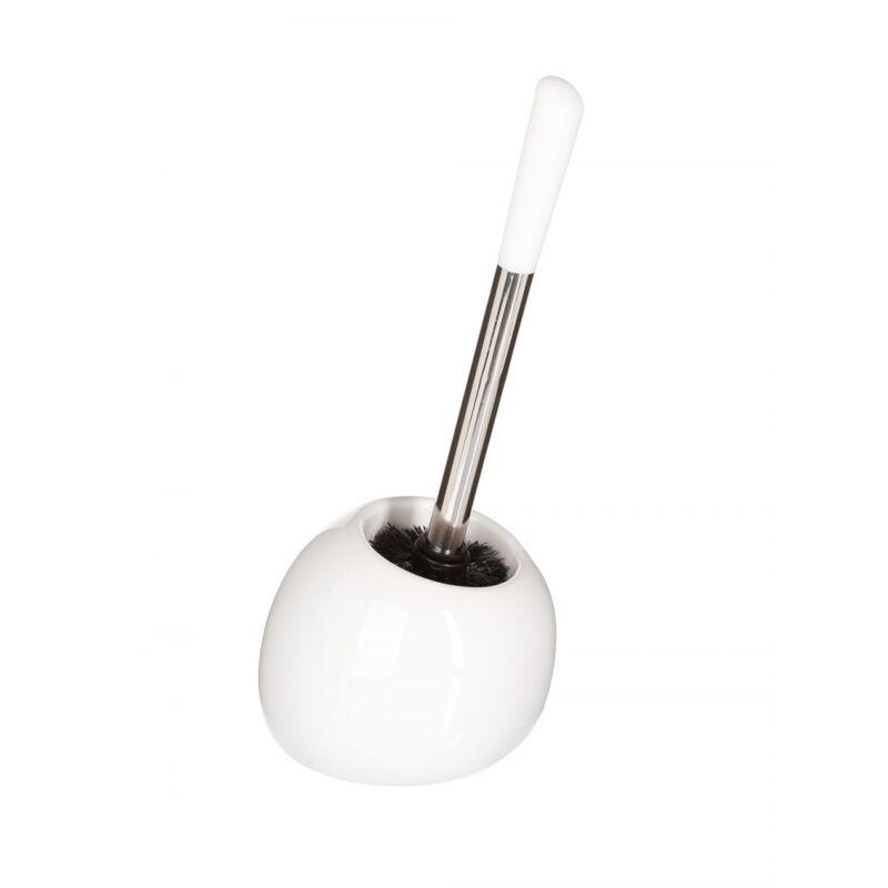Brosse WC - Boule Blanche - Accessoire de salle de bain