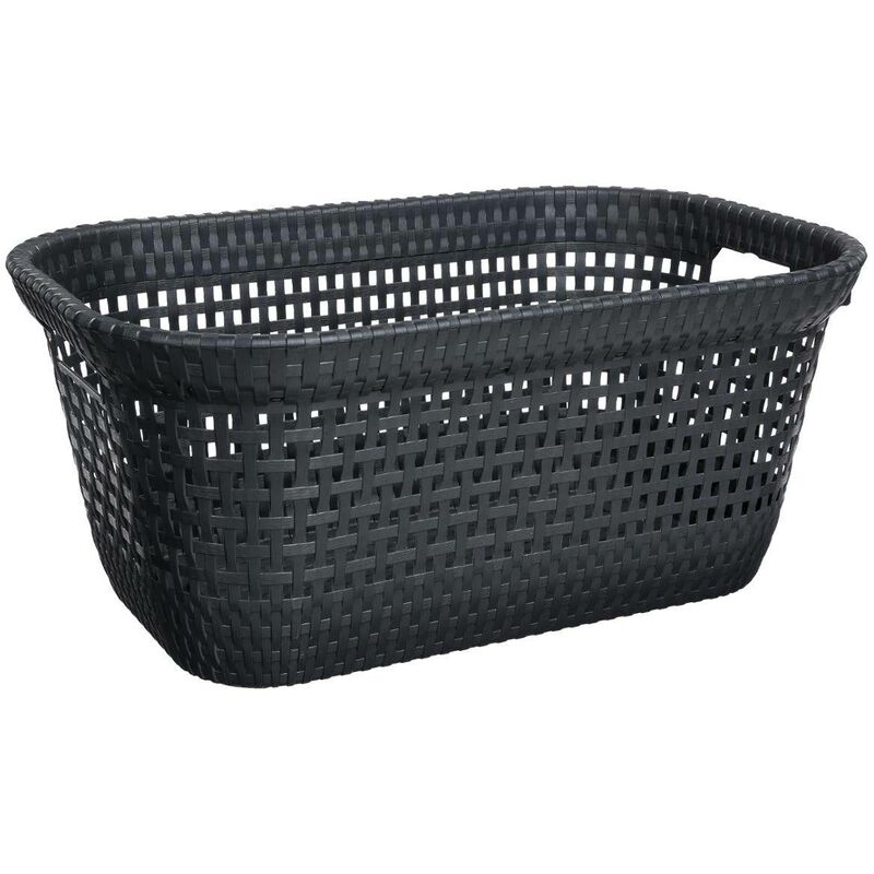 Corbeille à linge 45l rattan gris - 5 Five