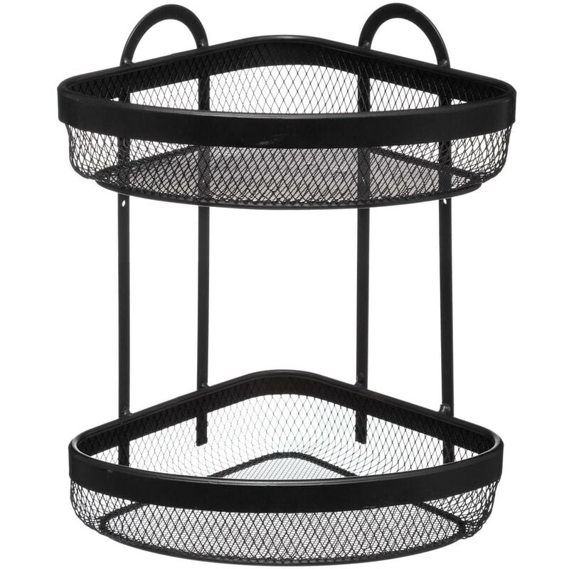 5five Simply Smart - tagère d angle 2 niveaux mayaj noir - 5five