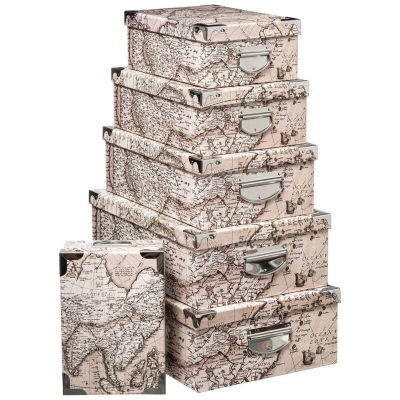 6 boites coins métal indonésie - 5five