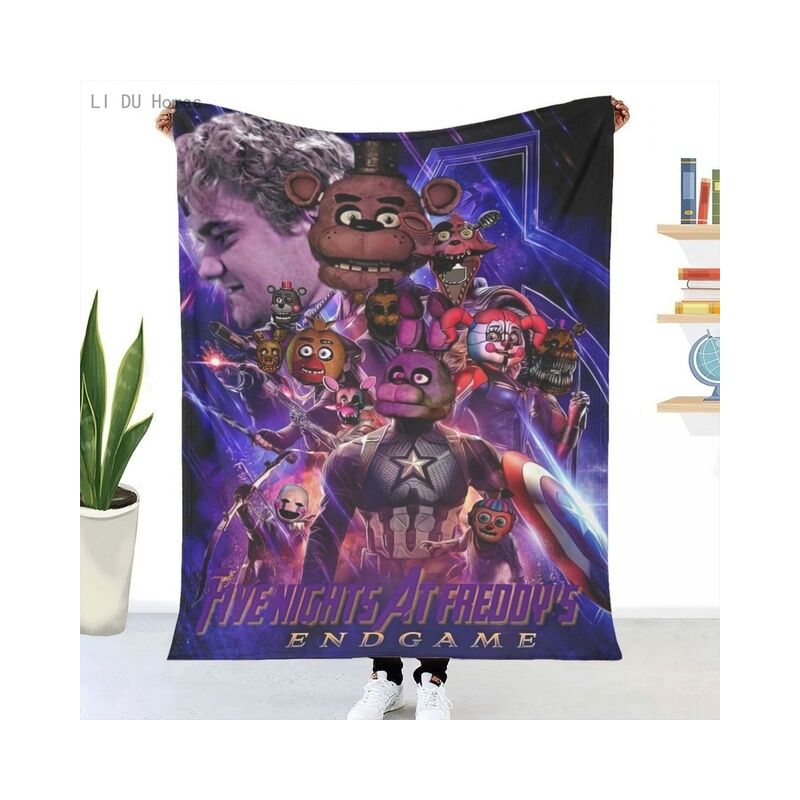 Five-Night-At-Freddy coperta Plaid flanella