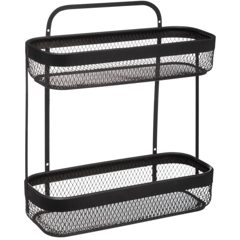 FIVE Simply Smart - Étagère 2 Niveaux Design "Mayaj" 35cm Noir