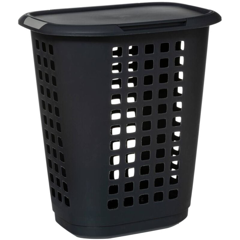 Panier à linge plastique 63l hugger gris - 5five
