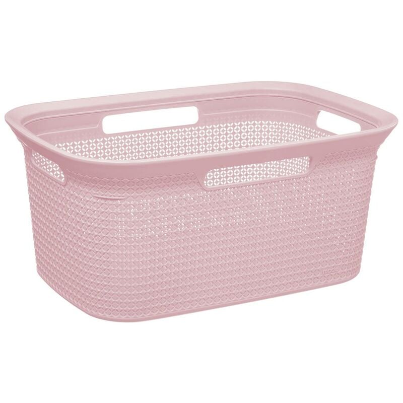 Corbeille à linge 45l scandinave rose - 5five