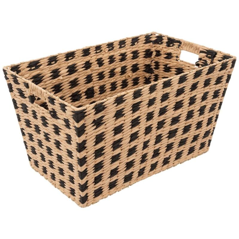 Panier 55x35cm terre inconnue noir - 5five