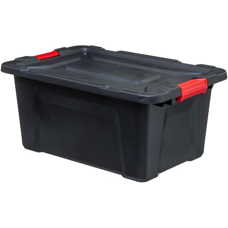 Boîte en plastique 55l store n box noir - 5five