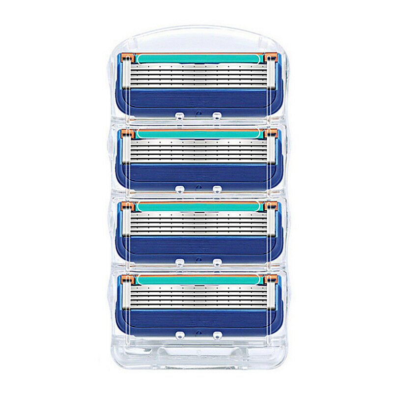 Five Ply Stainless Steel Razor Blades Vintage General Purpose Yinfeng Anhu-5pcs-Blue