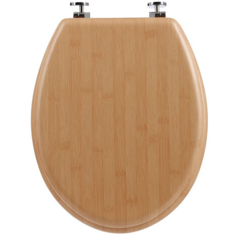 Five Simply Smart – Abattant WC en MDF 45cm – Couleur naturelle – Fixation facile – Pour salle de bain moderne