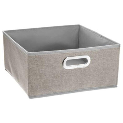 Five Simply Smart – Boîte de rangement pliable 15x31cm en polypropylène – Couleur beige – Compatible étagère Mix N Modul – Poids 0,345 Kg