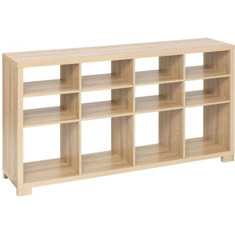 Five Simply Smart – Buffet bas 12 cases en bois MDF – Longueur 137,6 cm x Largeur 32 cm x Hauteur 76 cm – Charge max 80 kg – Montage facile