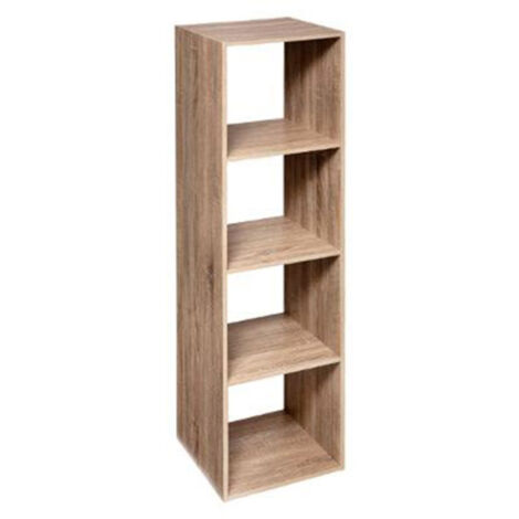 Five Simply Smart – Étagère 4 cases 134 cm en panneaux agglomérés – Design rectangulaire pour intérieur moderne – Charge maximale 12,7 kg
