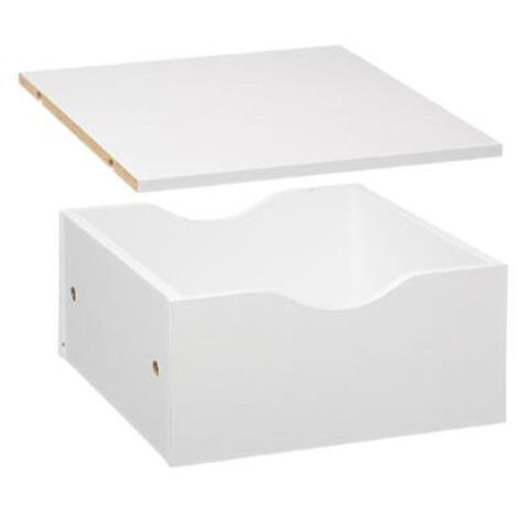 Five Simply Smart – Étagère carrée 31x31cm en panneau aggloméré blanc – Optimise l'espace de rangement – Facile d'entretien et d'utilisation