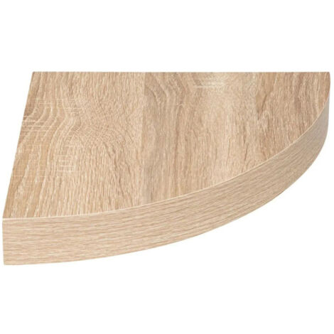 Five Simply Smart – Étagère murale d'angle 25cm en panneaux agglomérés chêne naturel – Charge maximale 3kg – Optimise l'espace intérieur