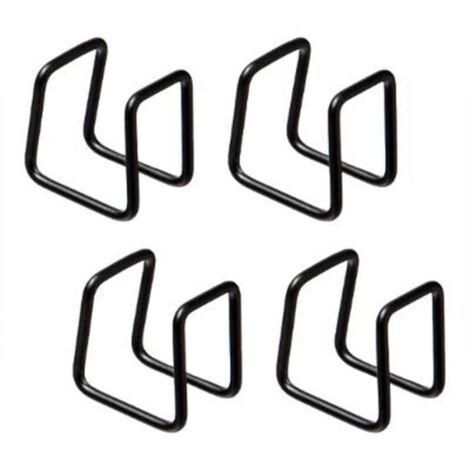 Five Simply Smart – Lot de 4 clips de fixation 3cm noir – Métal pour maintien optimal – Compatible Mix N Modul – Dimensions L. 3 x l. 2,5 x H. 3,5 cm