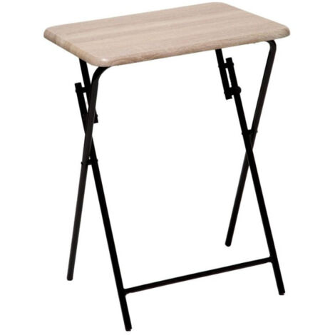 Five Simply Smart – Table de camping pliante 66cm – MDF effet bois – Dimensions L. 48 x l. 38 x H. 66 cm – Poids léger 3,3 kg – Pour sorties en plein air
