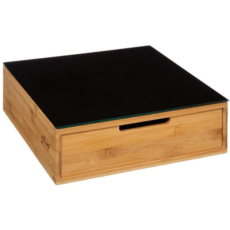 Porte-capsules 2 tiroirs bambou - 5five