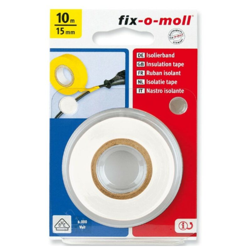 Image of Suki - FIX-0-MOLL - nastro adesivo isolante per riparazioni - colore bianco