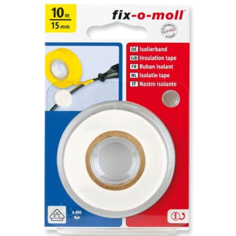 FIX-0-MOLL - NASTRO ADESIVO ISOLANTE PERRIPARAZIONI - COLORE BIANCO