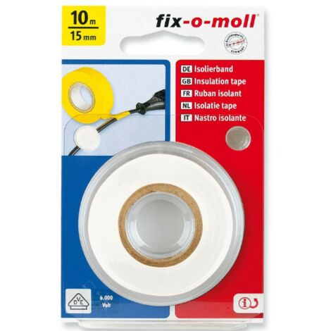 FIX-0-MOLL - NASTRO ADESIVO ISOLANTE PERRIPARAZIONI - COLORE BIANCO