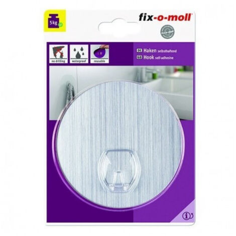 FIX-O-MOLL Crochet repositionnable100mmtransparent - FIX-O-MOLL