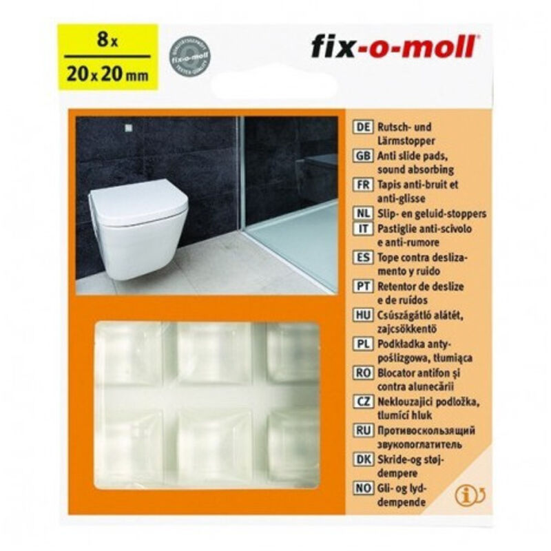 Fix-o-moll Dämpfer für Rollen 10 mm 36 weiß - Fix-o-moll