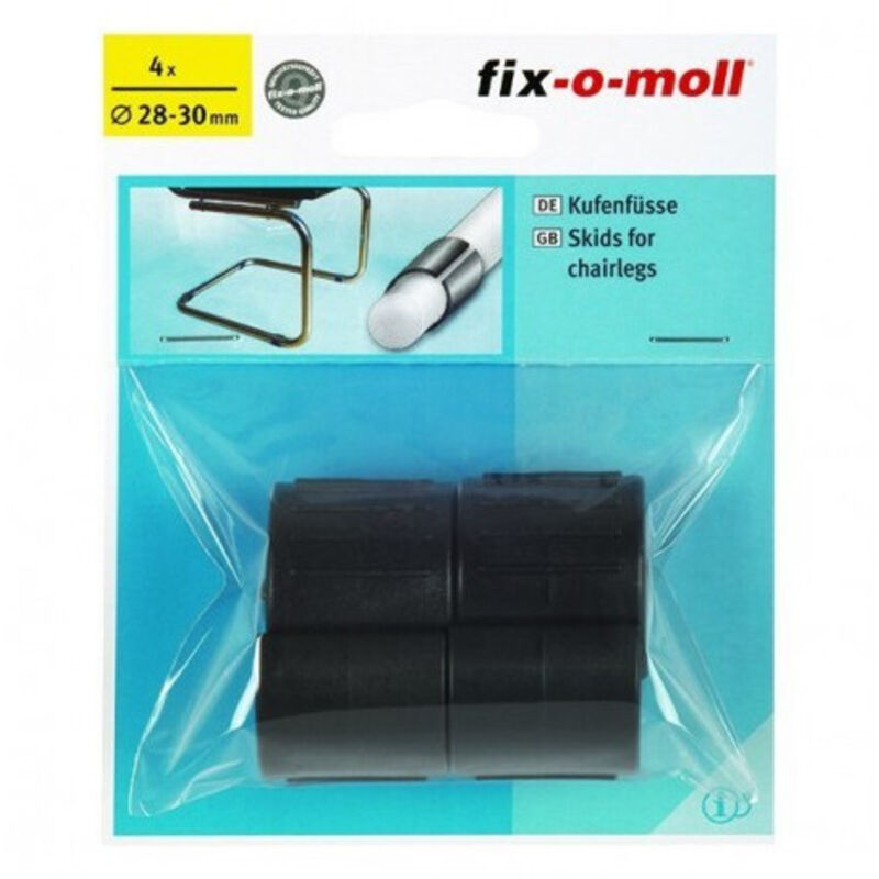 Fix-o-moll Stuhlbein-Endstück Tubularo1820mm4EndstückeSchwarz55mm - Fix-o-moll