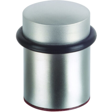 fix-o-moll SUKI, Bodentürstopper H 44mm,Ø 33mm Metall silberfarbig satiniert
