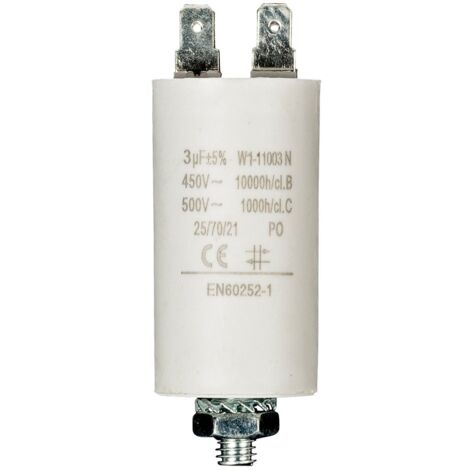 Fixapart W1-11003N Fixed capacitor Cilindrico Bianco condensatore