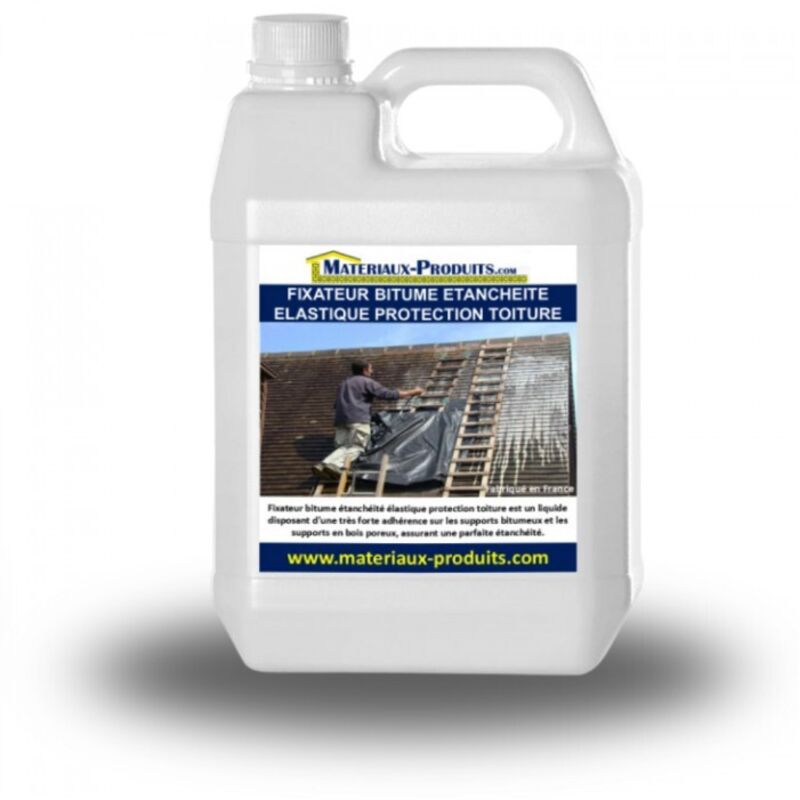 Matpro - Fixateur bitume étanchéité élastique protection toiture - 2 l Blanc