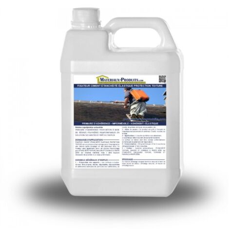 Fixateur ciment étanchéité élastique protection toiture - 10 L Incolore - MATPRO
