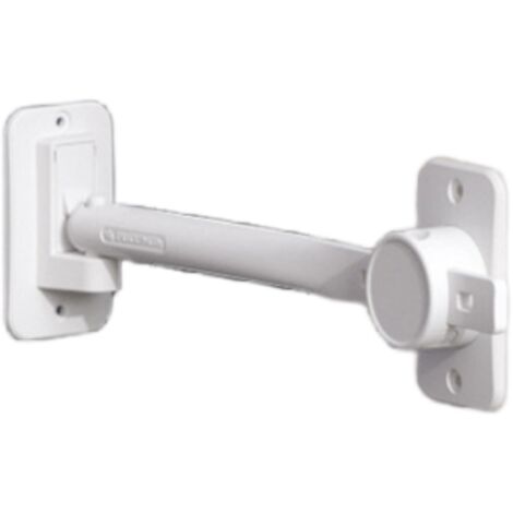 Fixateur de porte avec aération réglable - Blanc - Permet le passage des chats tout en limitant l'ouverture, sécurité enfants et animaux