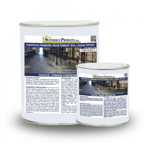 Matpro – Fixateur primaire époxy incolore 1 Kg – Adhérence forte pour mortiers et bétons – Résistant aux agents chimiques – Fabrication française