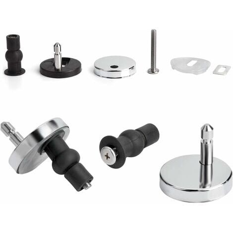 Ensemble De Charnières Universelles Pour Abattant WC - Vis D Charnieres De Remplacement Acier Inoxydable 98951353