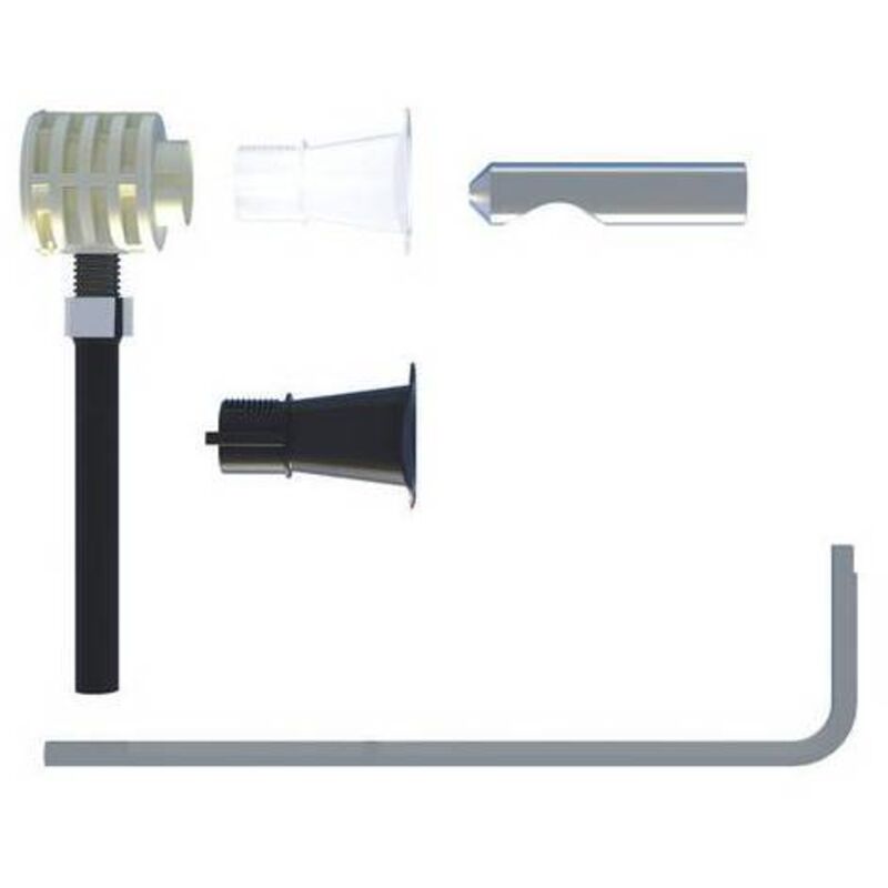 Fisch - Fixation cachée pour les toilettes à bidet suspendues au mur avec accès par le bas