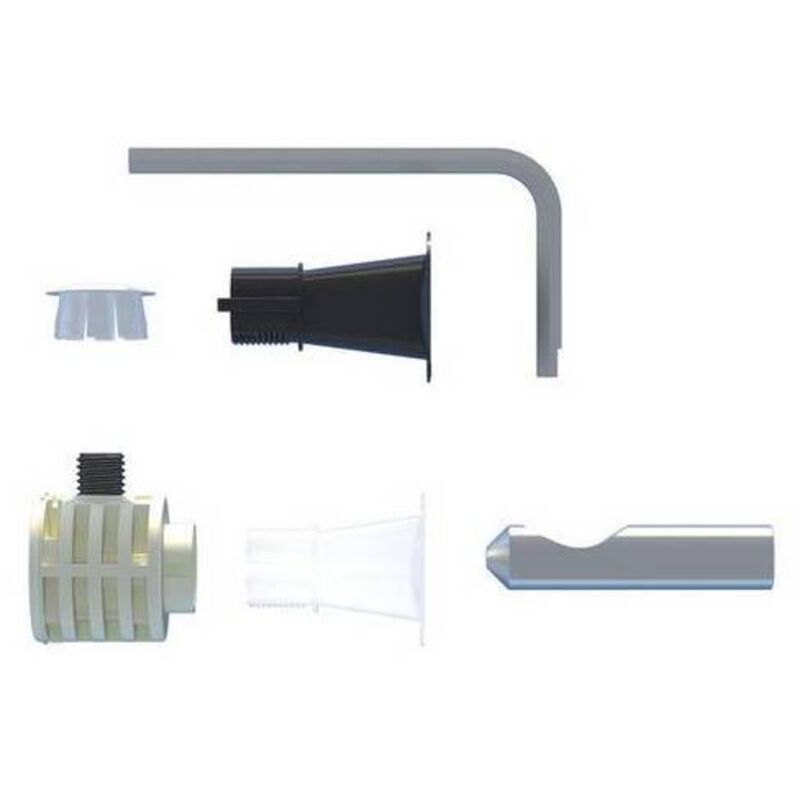 Fisch - Fixation cachée pour les toilettes de bidet suspendues murales avec accès latéral ou supérieur