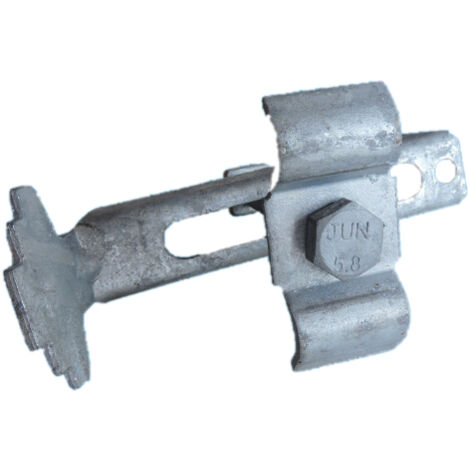 Fixation caillebotis métallique mailles 30 x 30 mm – Acier galvanisé – Installation rapide – Compatible jusqu'à 30 mm de hauteur