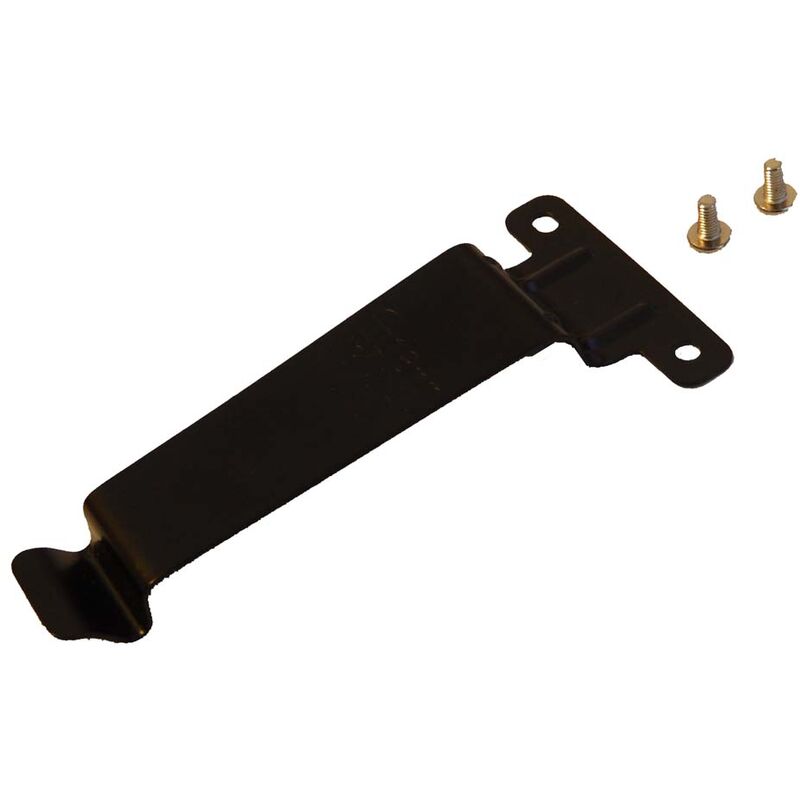 vhbw Clip compatible avec Kenwood TH-205, TH-21, TH-215, TH-21AT, TH-21BT, TH-22, TH-225, TH-22A appareil radio - Vis, métal, noir
