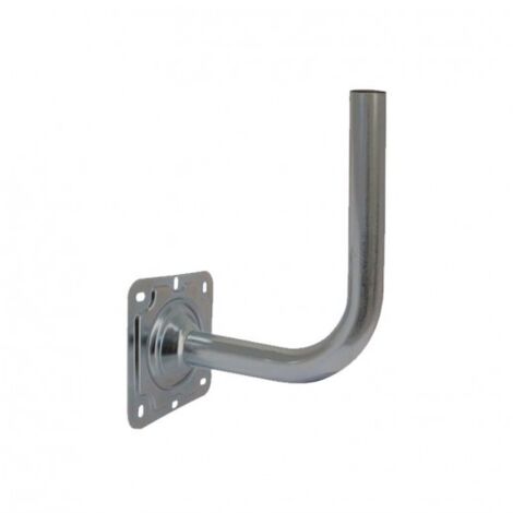 Fixation coudée Galvanisée Antenne 660960 Diamètre 50mm, Déport 300, Hauteur 400
