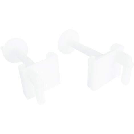 Fixation d'abattant WC avec 2 vis à têtes carrées