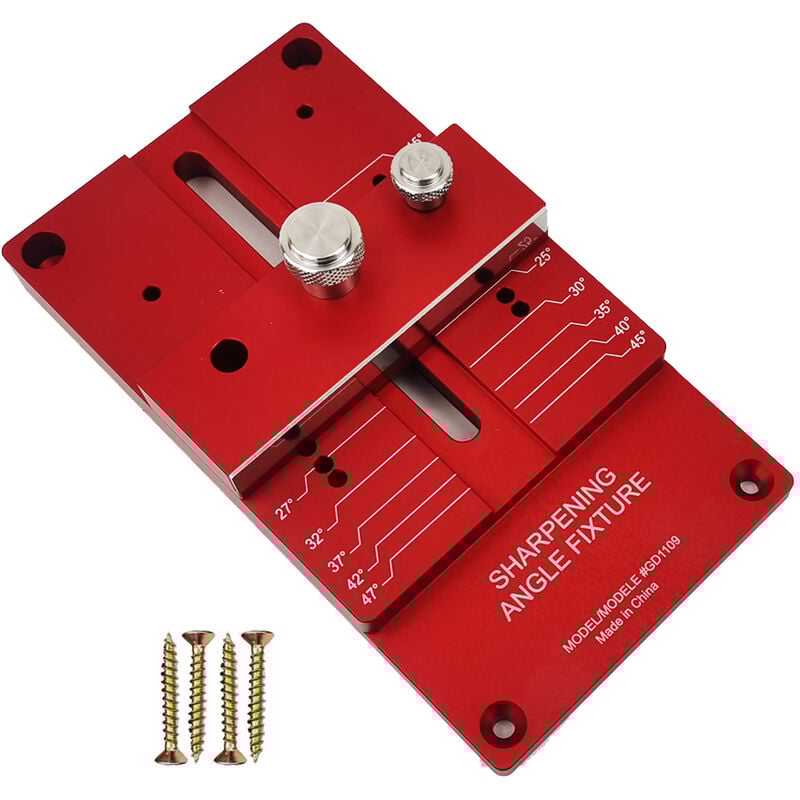 Kingso - Fixation d'angle d'affûtage Mohoo Alliage d'aluminium pour ciseau à bois Hasaki