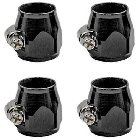 Fixation de flexible huile AN4 AN6 AN8 AN10 AN12, collier de serrage tuyau carburant, raccord noir AN8.