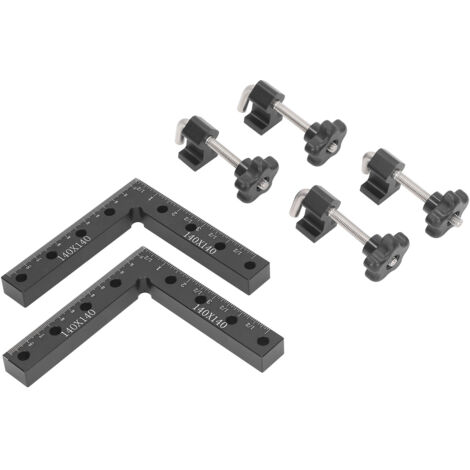 Fixation de panneau de menuiserie en alliage d'aluminium carré de positionnement à 90 degrés, pince à Angle droit, coin d'armoire