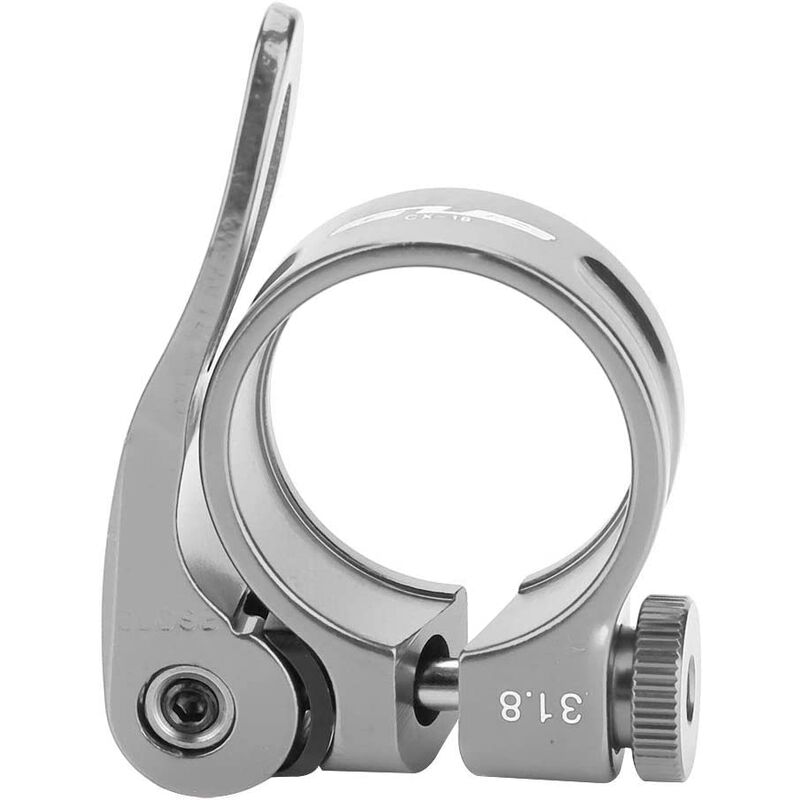 Bearsu - Fixation de Tige de Selle Vélo, CX-18 Pince de Tige de Selle en Alliage d'Aluminium 31.8mm Relâchement Rapide de Vélo de Route Collier de